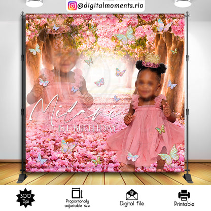 Butterflies Milani 8x8, events, buttlerflies, custom, picture, 8x8, backdrop