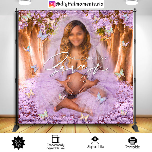 Buttlerflies 8x8 Custom Backdrop with 1 picture, Custom Digital File | Digital Download for Events for Events. 1, 8x8, arts, backdrop, backd…