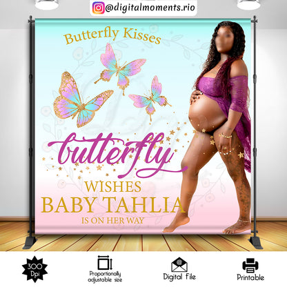 Butterflies Tahlia 8x8 01, events, buttlerflies, custom, picture, 8x8, backdrop