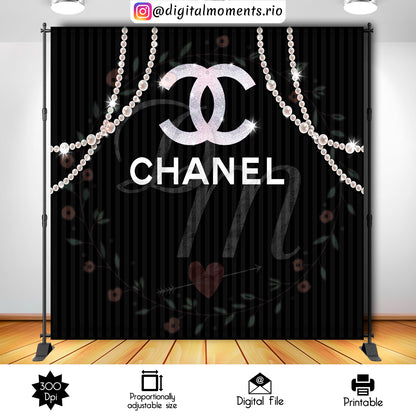 Chanel 8x7, chanel, events, custom, 8x8, backdrop