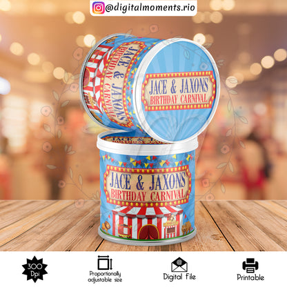 Custom Pringles Tube Label Design - Digital File