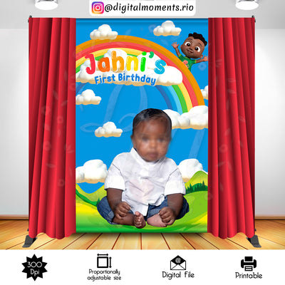 Cocomelon - Backdrop - Birthday
