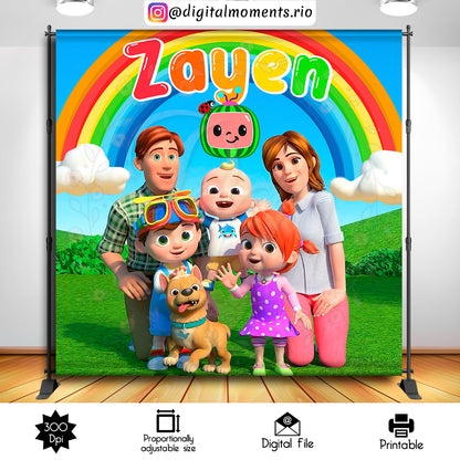 Cocomelon 6x6_b48fbcb4 A15a 41af Bc60 96ed5c17c176, events, cocomelon, custom, 8x8, backdrop