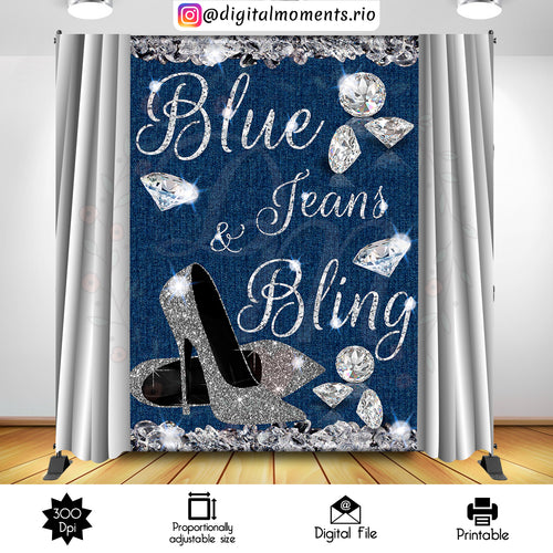 Denim And Diamonds 5x7, diamonds, events, custom, 5x7, backdrop