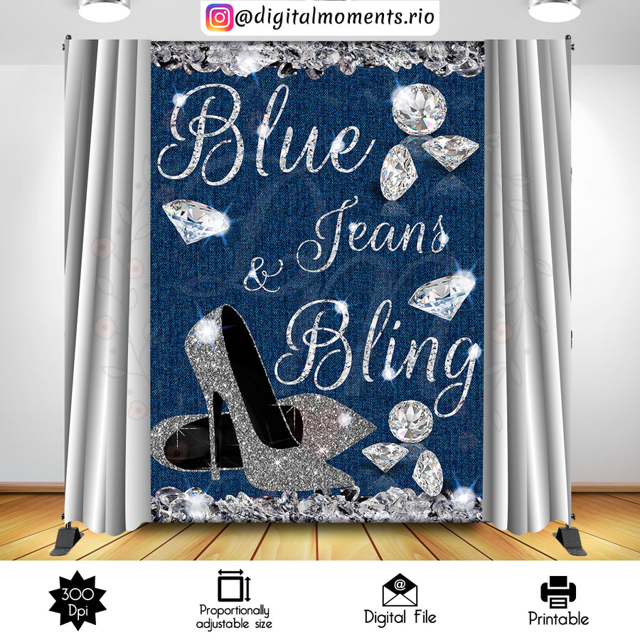 Diamonds 5x7 Custom Backdrop, Digital file only | Custom Digital Download for Kids Party or Event