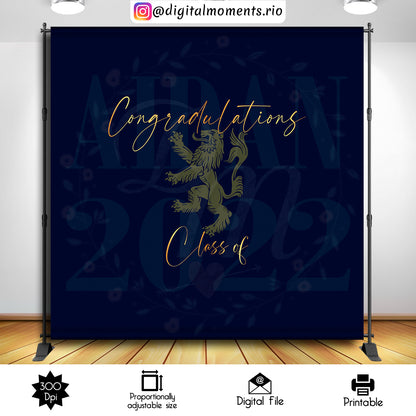 Graduation Galloway Aiden 8x8, events, custom, graduation, 8x8, backdrop