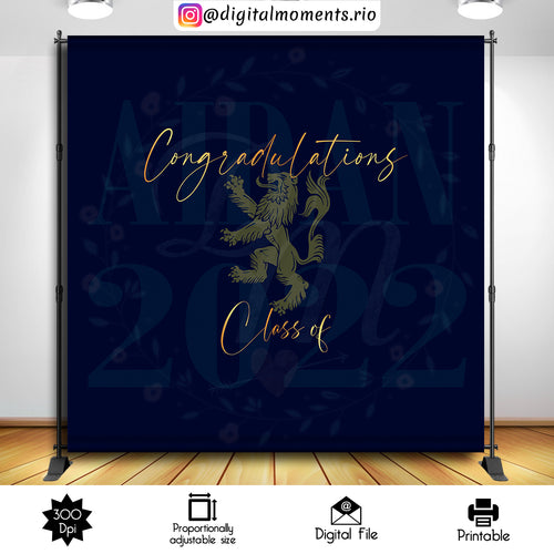 Graduation Galloway Aiden 8x8, events, custom, graduation, 8x8, backdrop