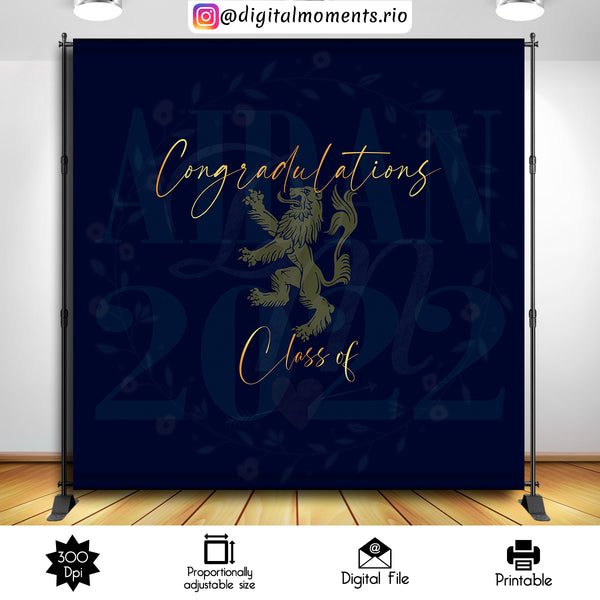 Graduation 8x8 Custom Backdrop, Custom Digital File | Digital Download for Events for Events. 8x8, arts, backdrop, backdrop-sign, celebratio…