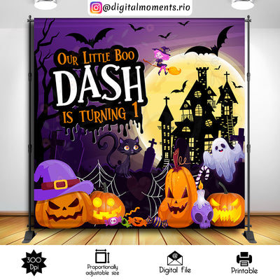 Halloween - Backdrop - Birthday