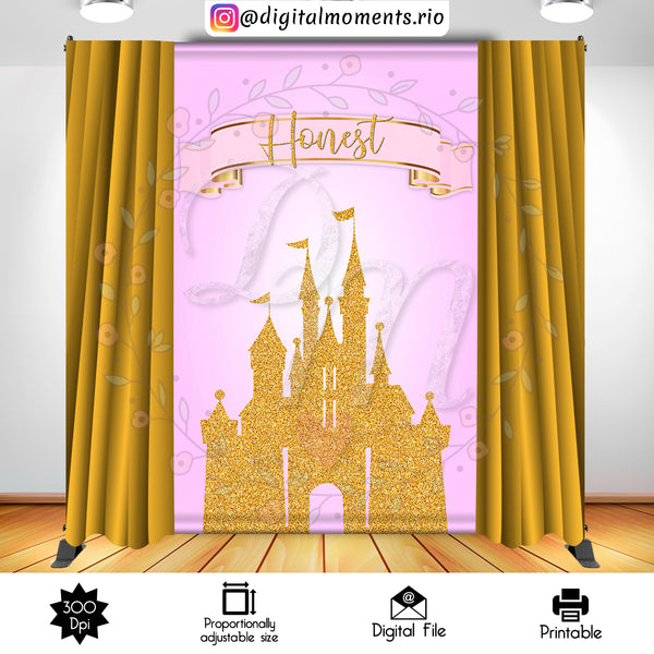 Princess 5x8 Custom Backdrop, Custom Digital File | Digital Download for Events for Events. 5x8, arts, backdrop, backdrop-sign, celebration,…