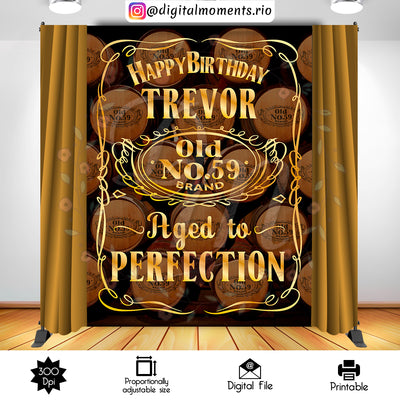 Aged to Perfection - Backdrop - Birthday - Instant Download