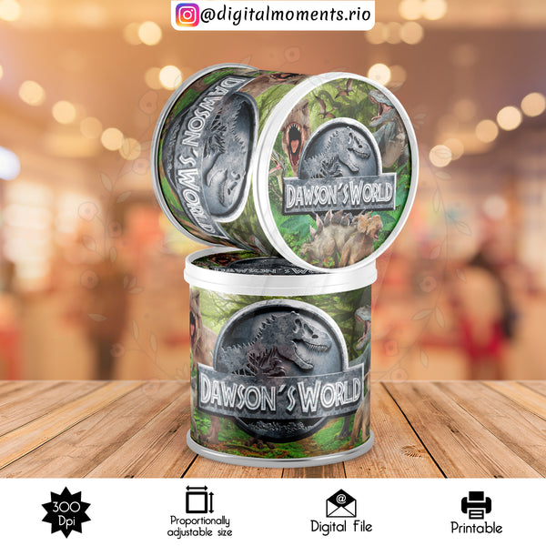 Jurassic Park Custom Pringles tube Label, Custom Digital File | Digital Download for Events for Events. arts, celebration, custom, digital, …