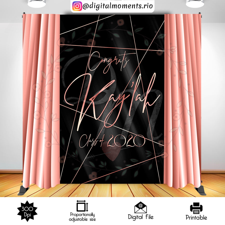 Geometric Lines 5x8 Custom Backdrop, Digital file only | Custom Digital Download for Kids Party or Event
