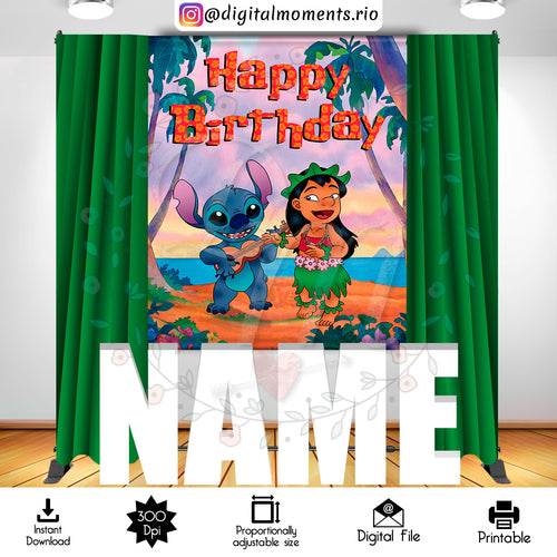 Lilo 5x6 Instant 2, events, lilo, stitch, 5x6, backdrop, design, instant