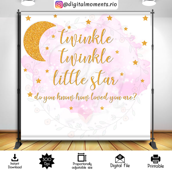 Twinkle Twinkle Little Star 8x8 Digital Backdrop Design, Instant Download | Digital Download for Events - Instant Digital Download. 8x8, art…