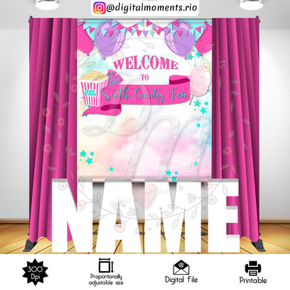 Lauryn 5x6, events, 5x6, custom, backdrop, carnival