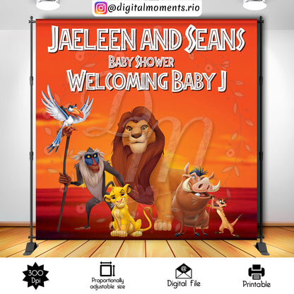 Lion King 8x8, lion, events, custom, king, 8x8, backdrop
