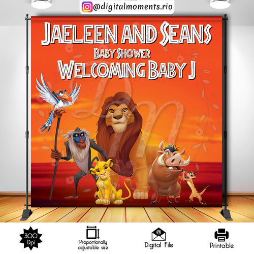 Lion King 8x8, lion, events, custom, king, 8x8, backdrop
