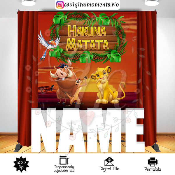 Lion King 6x6 Custom Backdrop, Custom Digital File | Digital Download for Events for Events. 6x6, arts, backdrop, backdrop-sign, celebration…