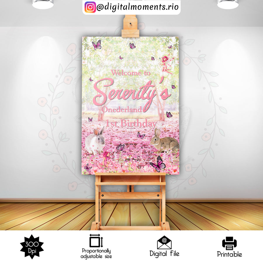 Magic Garden 2x3 Custom sign, Digital file only | Custom Digital Download for Kids Party or Event