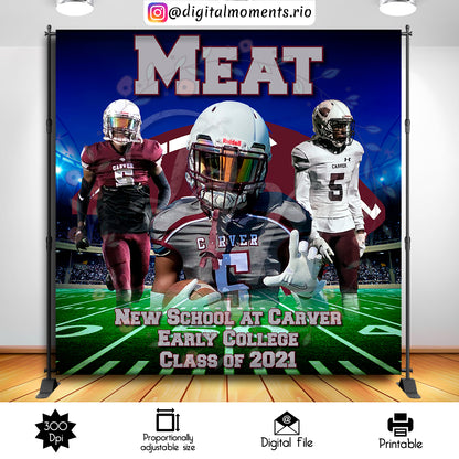 Meat 4x4, events, custom, graduation, pictures, 8x8, backdrop