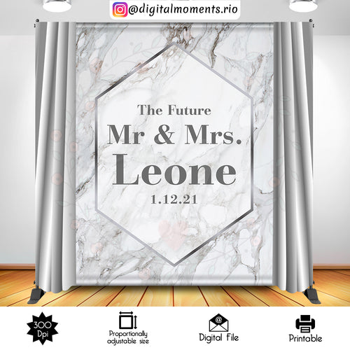Marble 4x5, events, custom, marble, silver, backdrop, 6x8