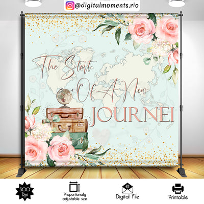 New Journey - Backdrop - Birthday