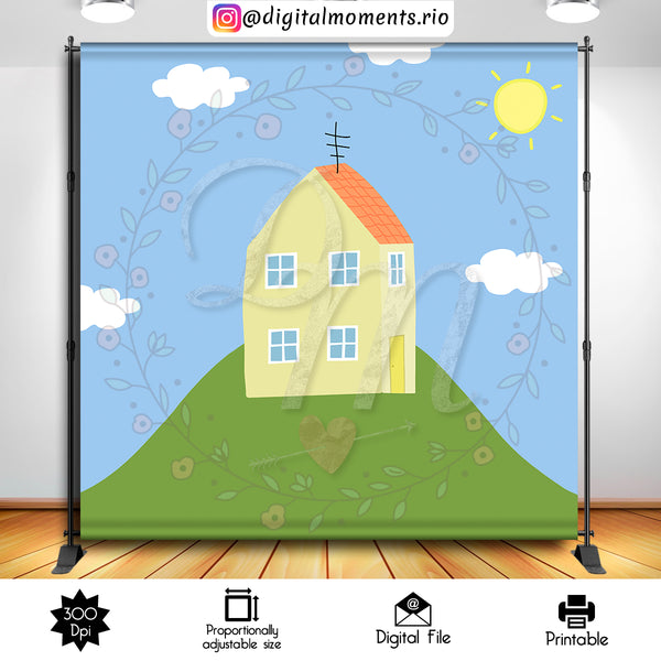 Peppa Pig 8x8 Digital Backdrop Design, Instant Download | Custom Digital Download for Kids Party or Event