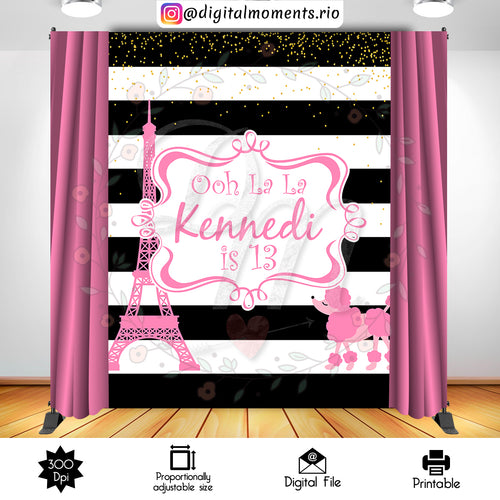 Paris 8x10, events, custom, backdrop, 6x8, paris