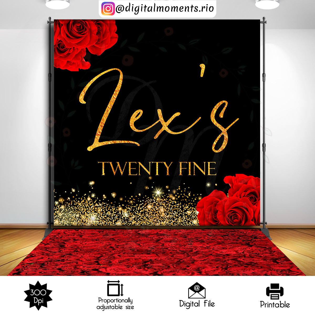 Custom Backdrop Design for Events - Digital File