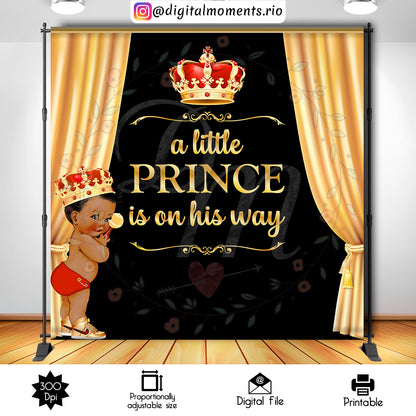 Red Gold Prince 8x8, events, custom, little, 8x8, prince, backdrop