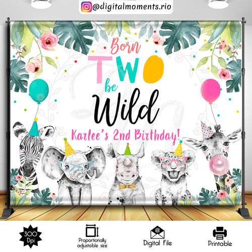 Safari Born Two Be Wild 10x8, events, custom, safari, 10x8, backdrop