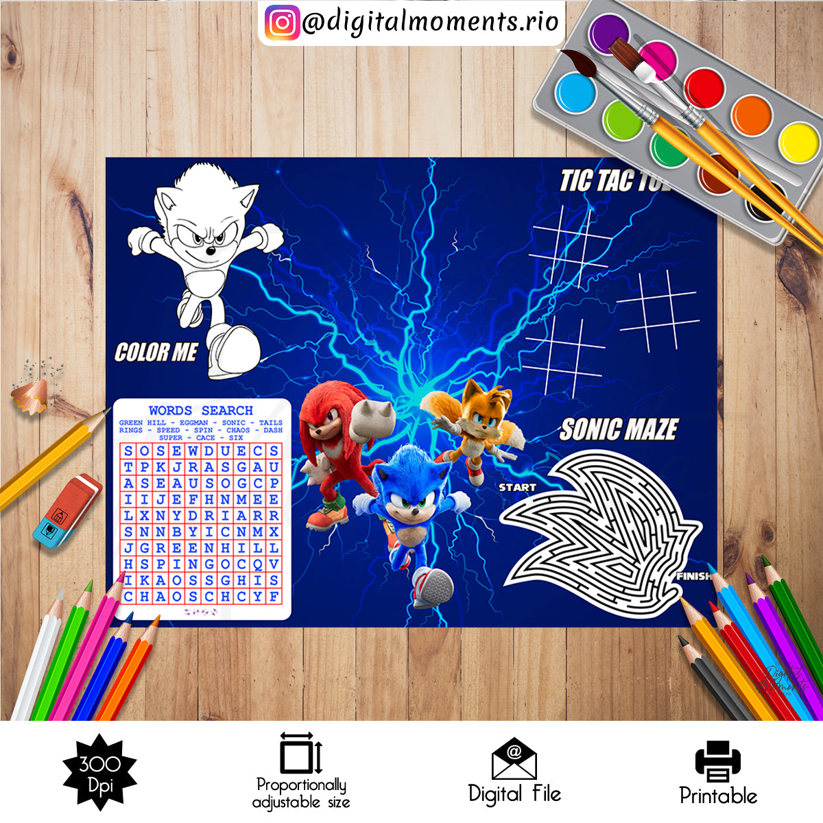 Custom Activity Sheet Design for Kids - Digital File