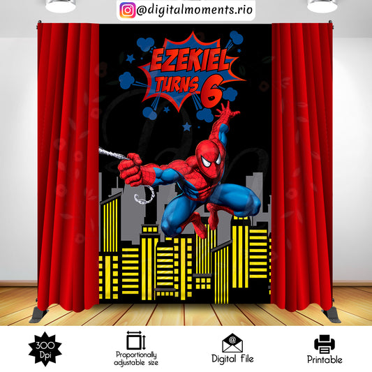 Fondo personalizado de Spider-Man 5x8, solo archivo digital