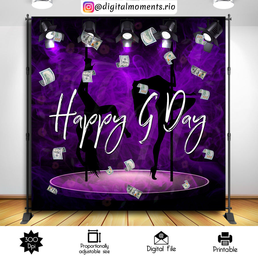 Strippers 8x8 Custom Backdrop, Digital file only | Custom Digital Download for Kids Party or Event
