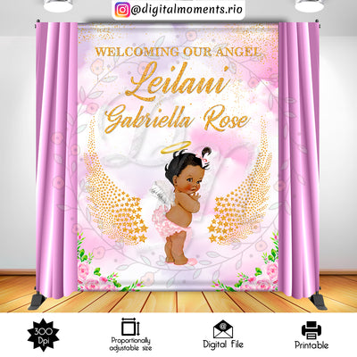Little Angel - Backdrop - Birthday