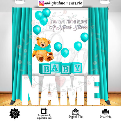 Teddy Bear   5x6, events, 5x6, custom, bear, teddy, backdrop