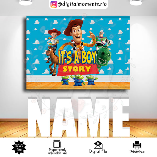 Toy Story 7x5 Custom Backdrop, Custom Digital File | Digital Download for Events for Events. 7x5, arts, backdrop, backdrop-sign, celebration…