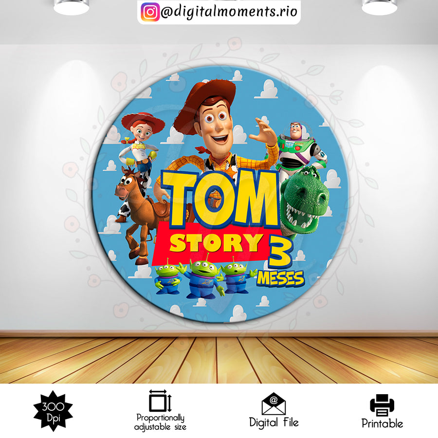 Toy Story 6x6 Custom Backdrop, Digital file only | Custom Digital Download for Kids Party or Event