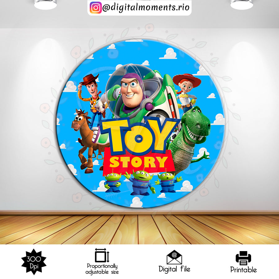 Toy Story 6x6 Custom Backdrop, Digital file only | Custom Digital Download for Kids Party or Event