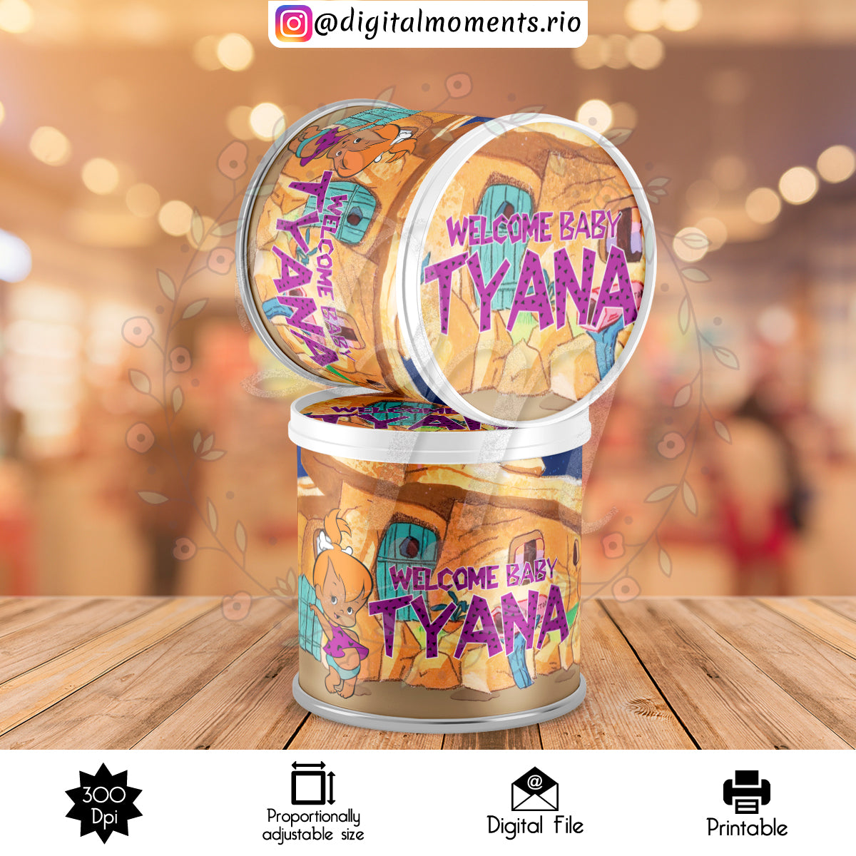 Custom Pringles Tube Label Design - Digital File