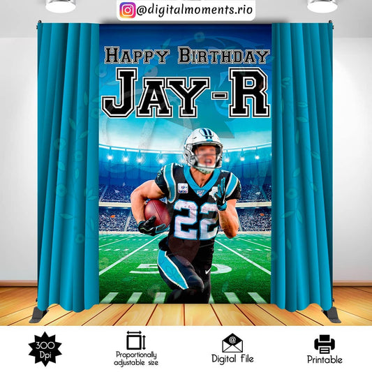 Carolina-Panthers 5x8 Fondo personalizado, solo archivo digital