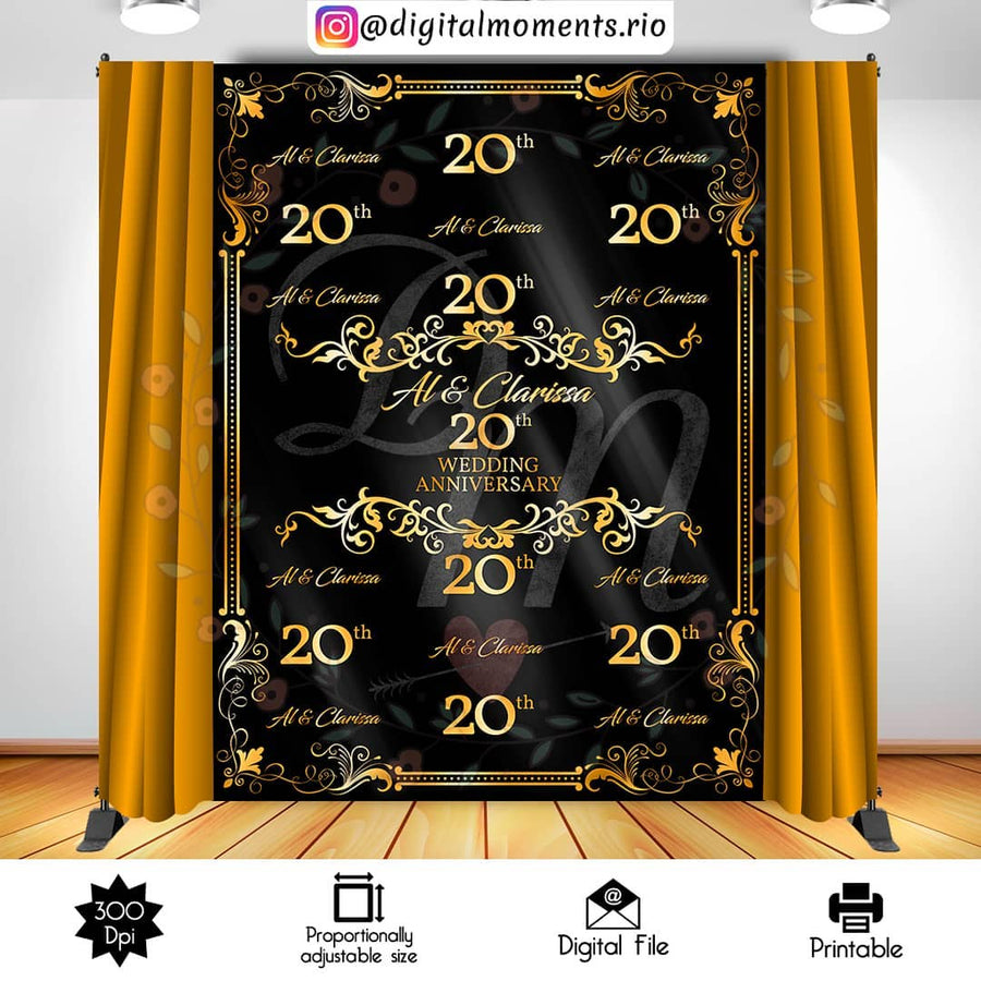 Step and Repeat 6x8 Custom Backdrop, Digital file only | Custom Digital Download for Kids Party or Event